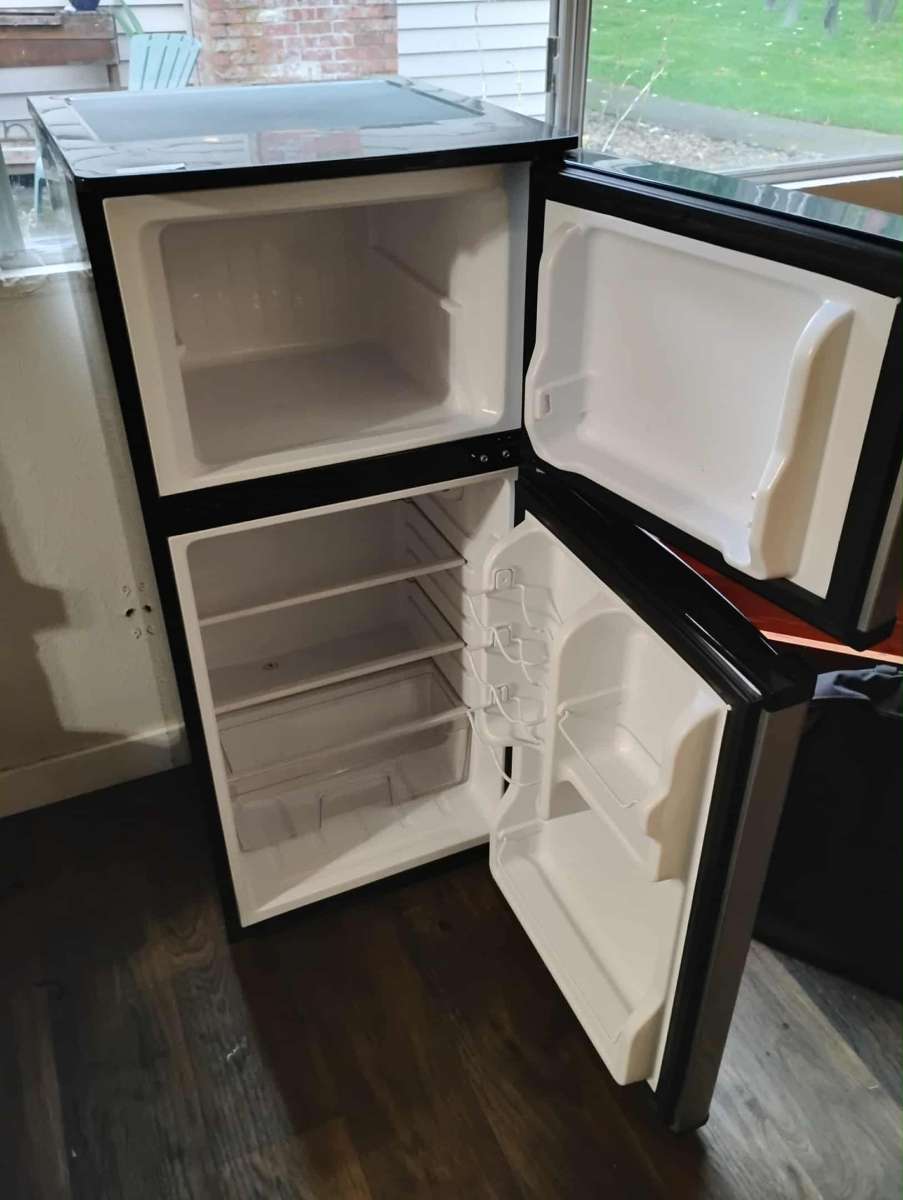 tall mini fridge