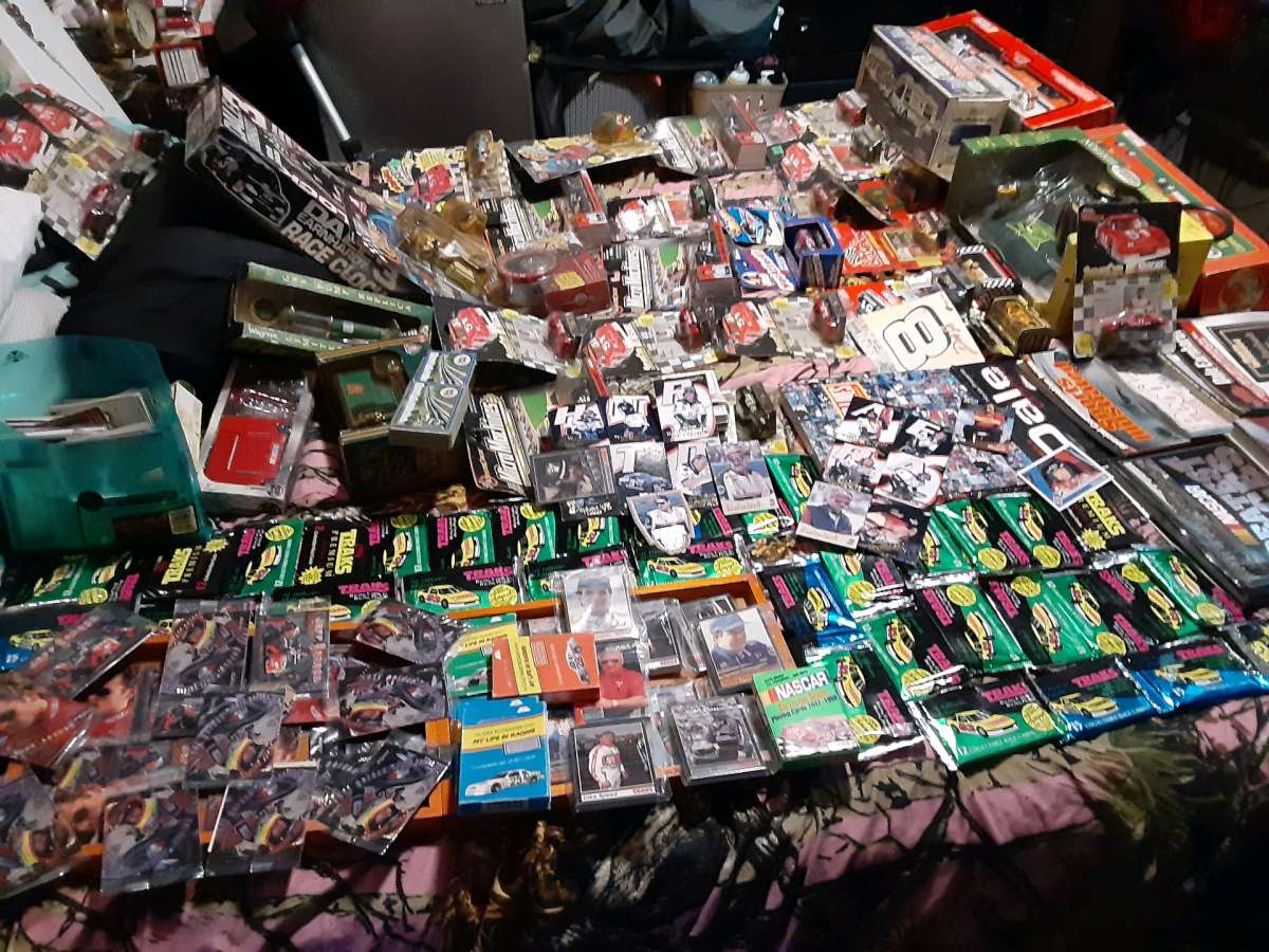 racing collection  cards cars pictures figures lots of stuff