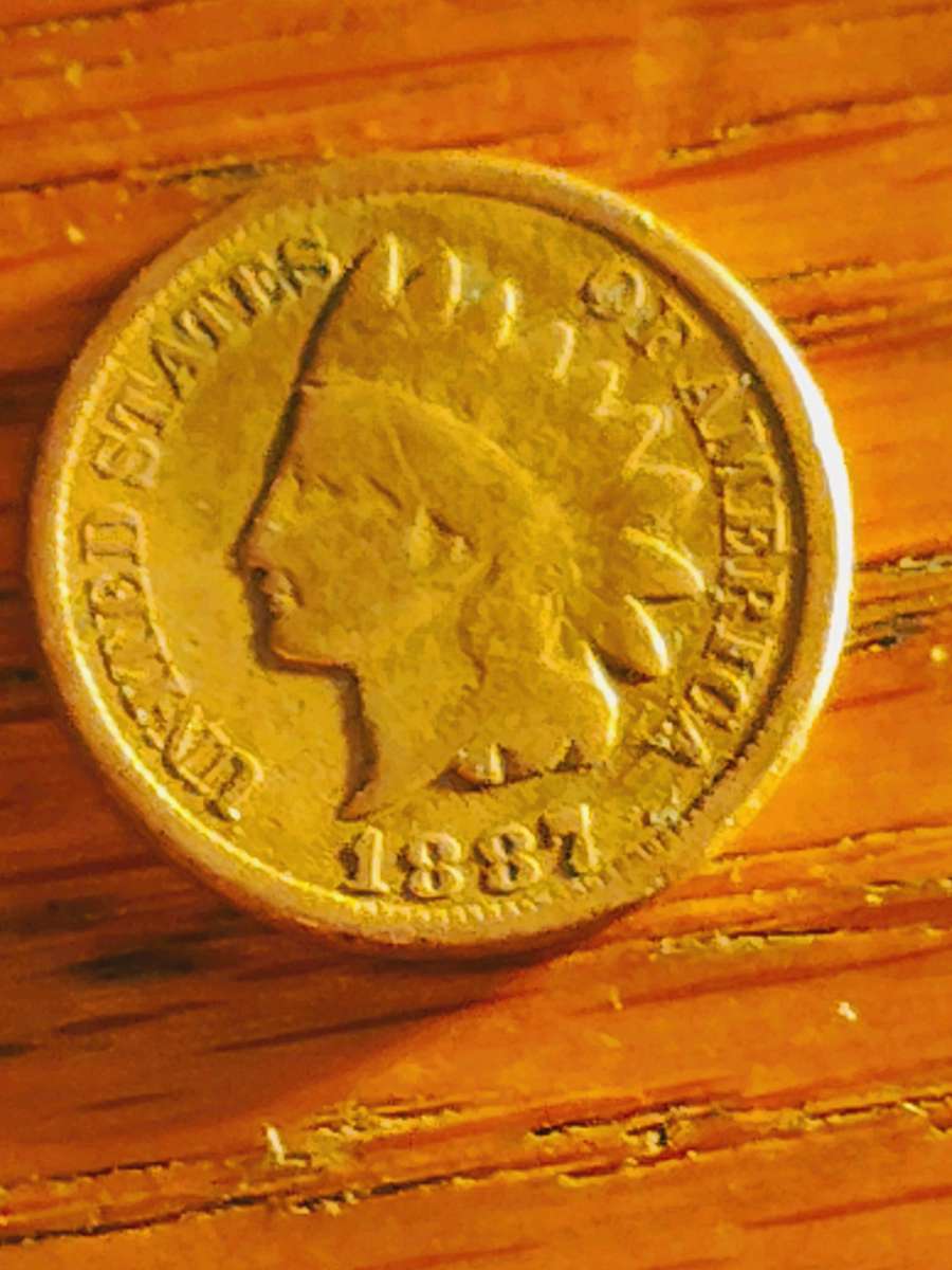 1887 Indian head cent DDO