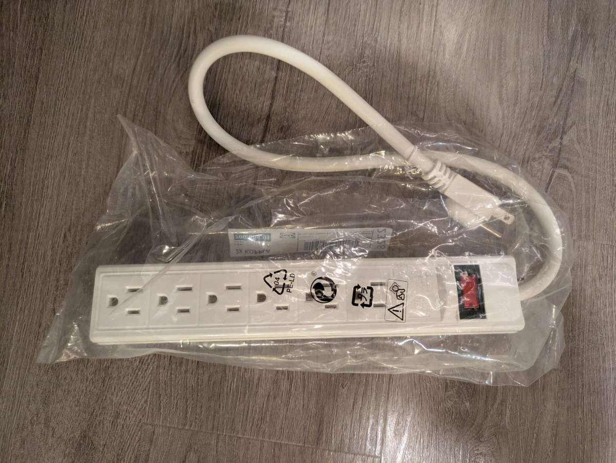NEW UNUSED IKEA Koppla 6 Outlet Power Strip