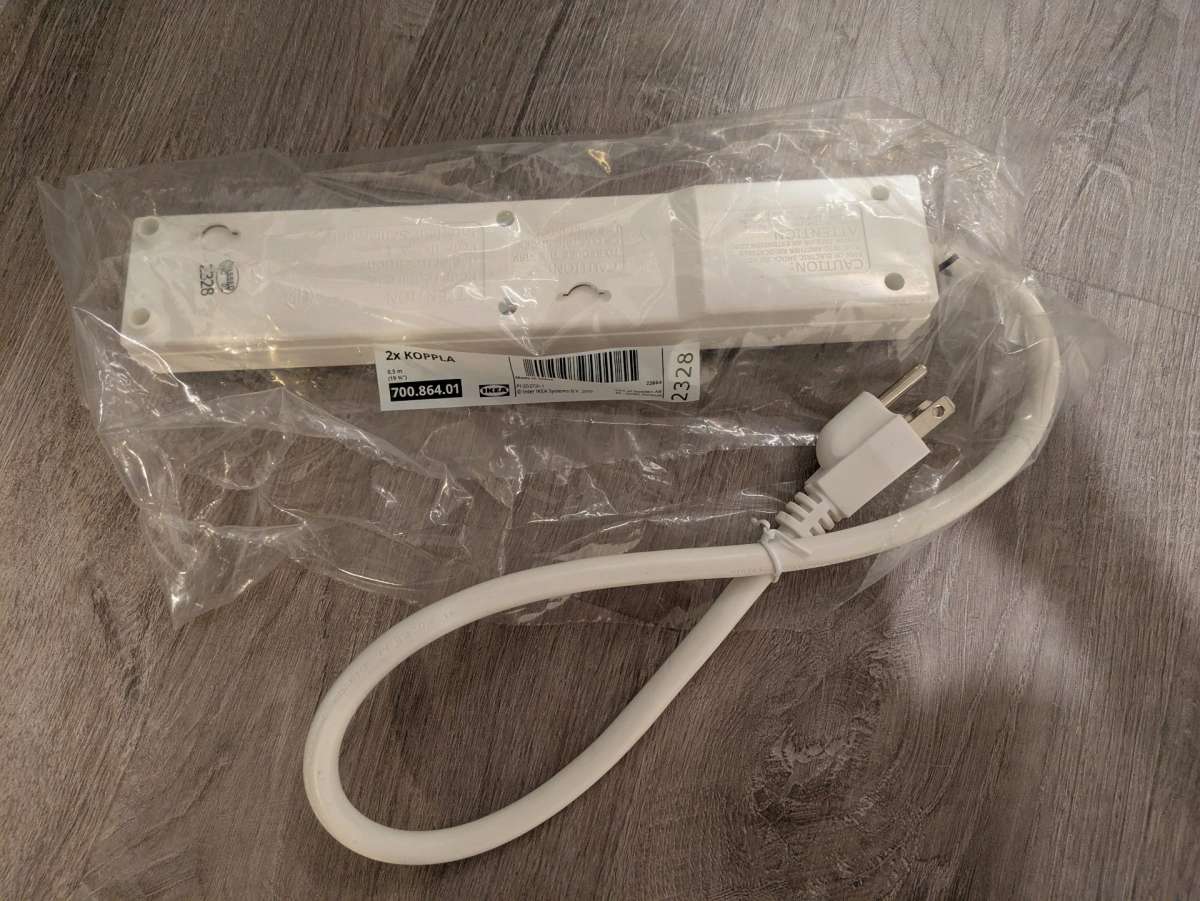 NEW UNUSED IKEA Koppla 6 Outlet Power Strip