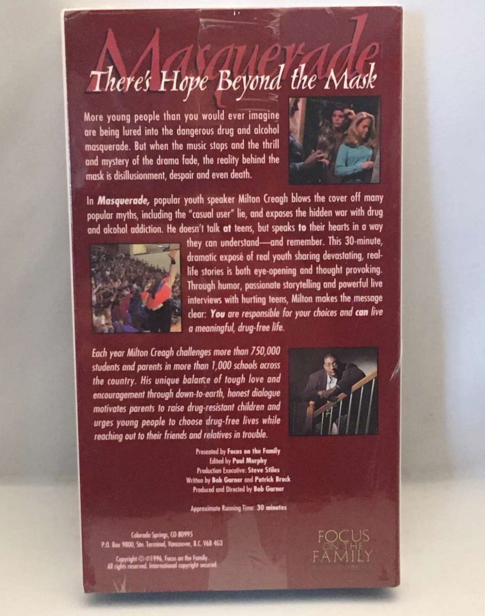 Masquerade VHS 1996 SEALED see description below for details