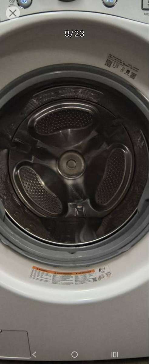 LG Elite White FrontLoad Washer  Gas Dryer Set  Stackable