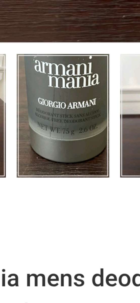 EXTREMELY RARE DISCONTINUED ARMANI MANIA DEODORANT STICK