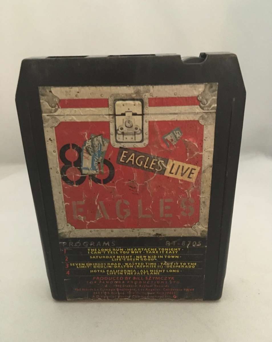 EAGLES Live 8 Track used see description below for informati