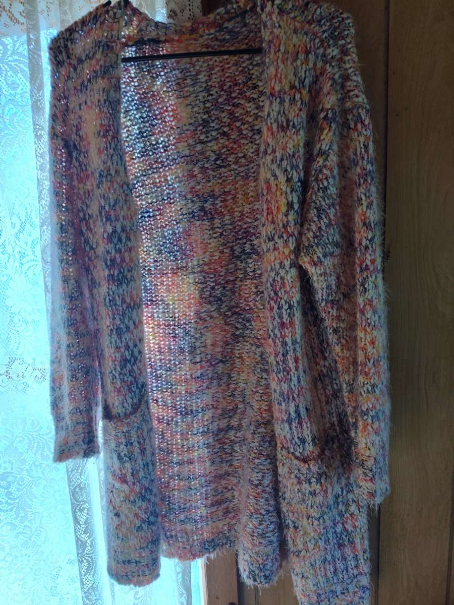 Colorful cardigan very fuzzy Shein Medium