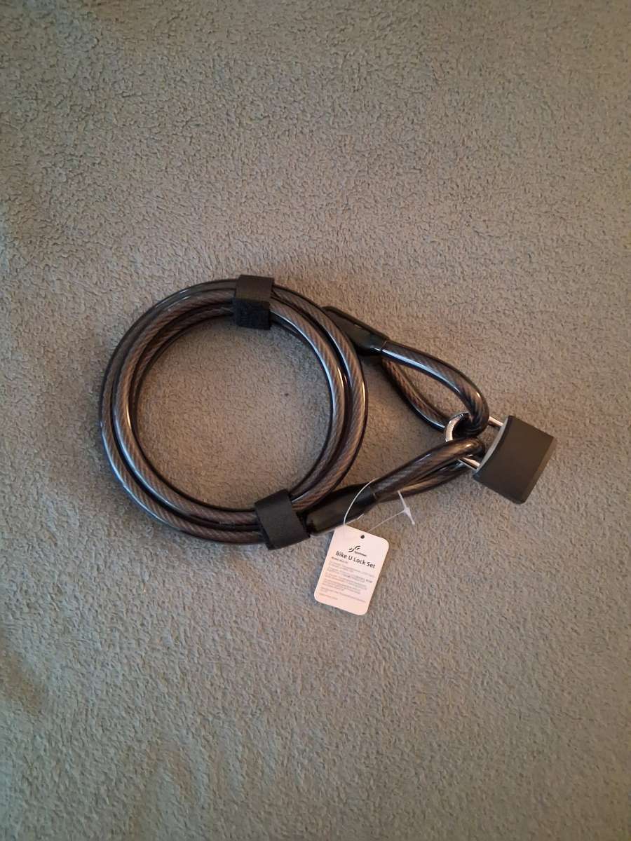 Sportneer Security Steel Cable Bike U Lock Set 5M Cable Only