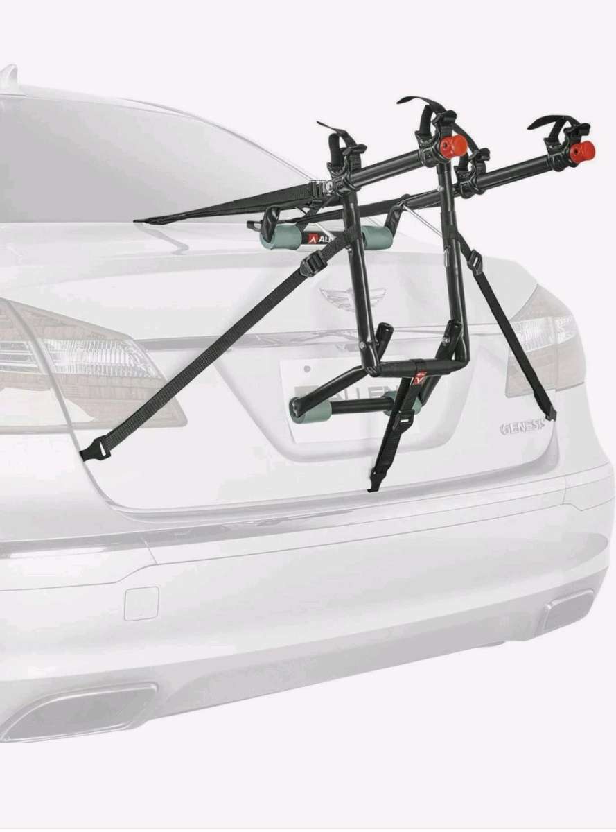 Allen Deluxe 2Bike Trunk Mount Rack for Sedans Hatchbacks Mi
