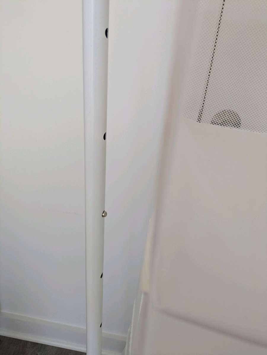 IKEA RIGGA Clothes Rack and 2 SKUBB Organizers