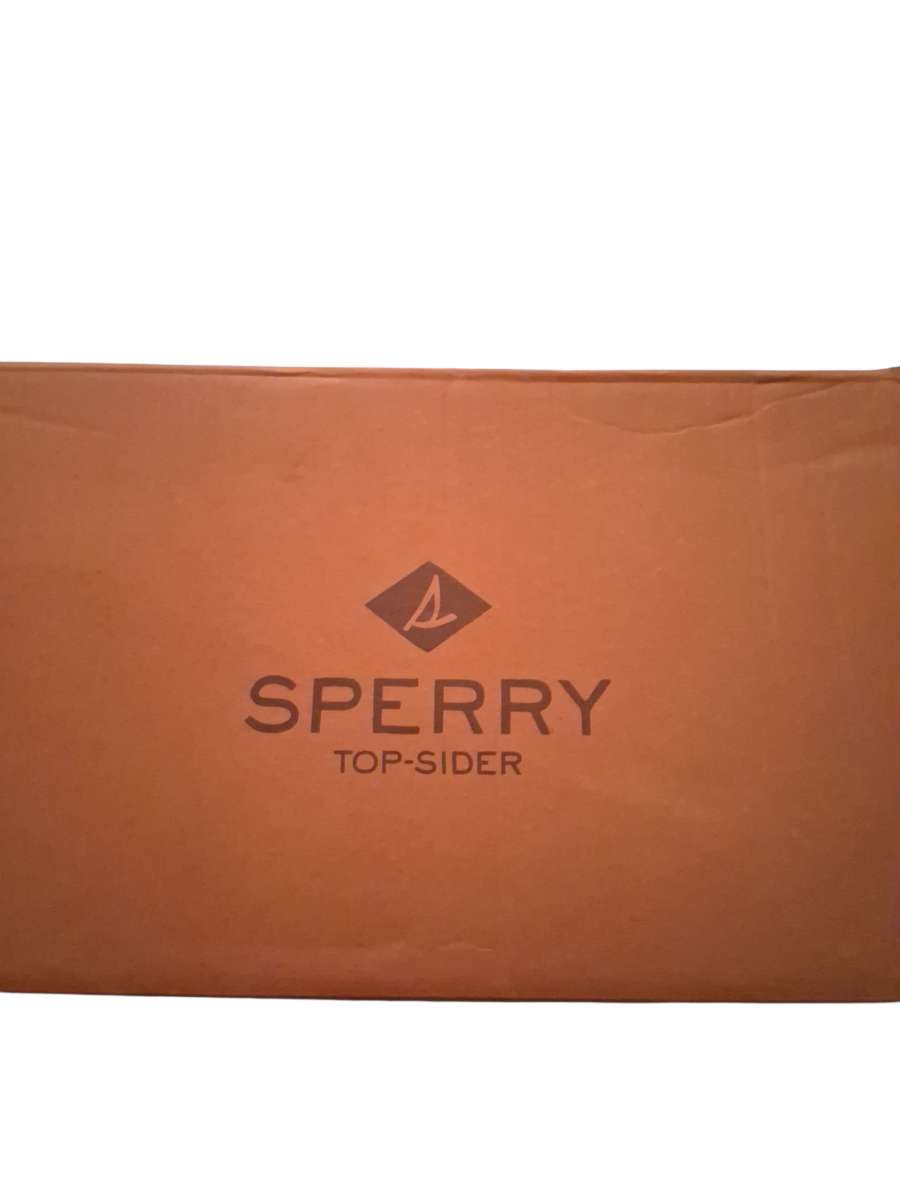 mens Sperry top sider boat shoes grey and black new in box