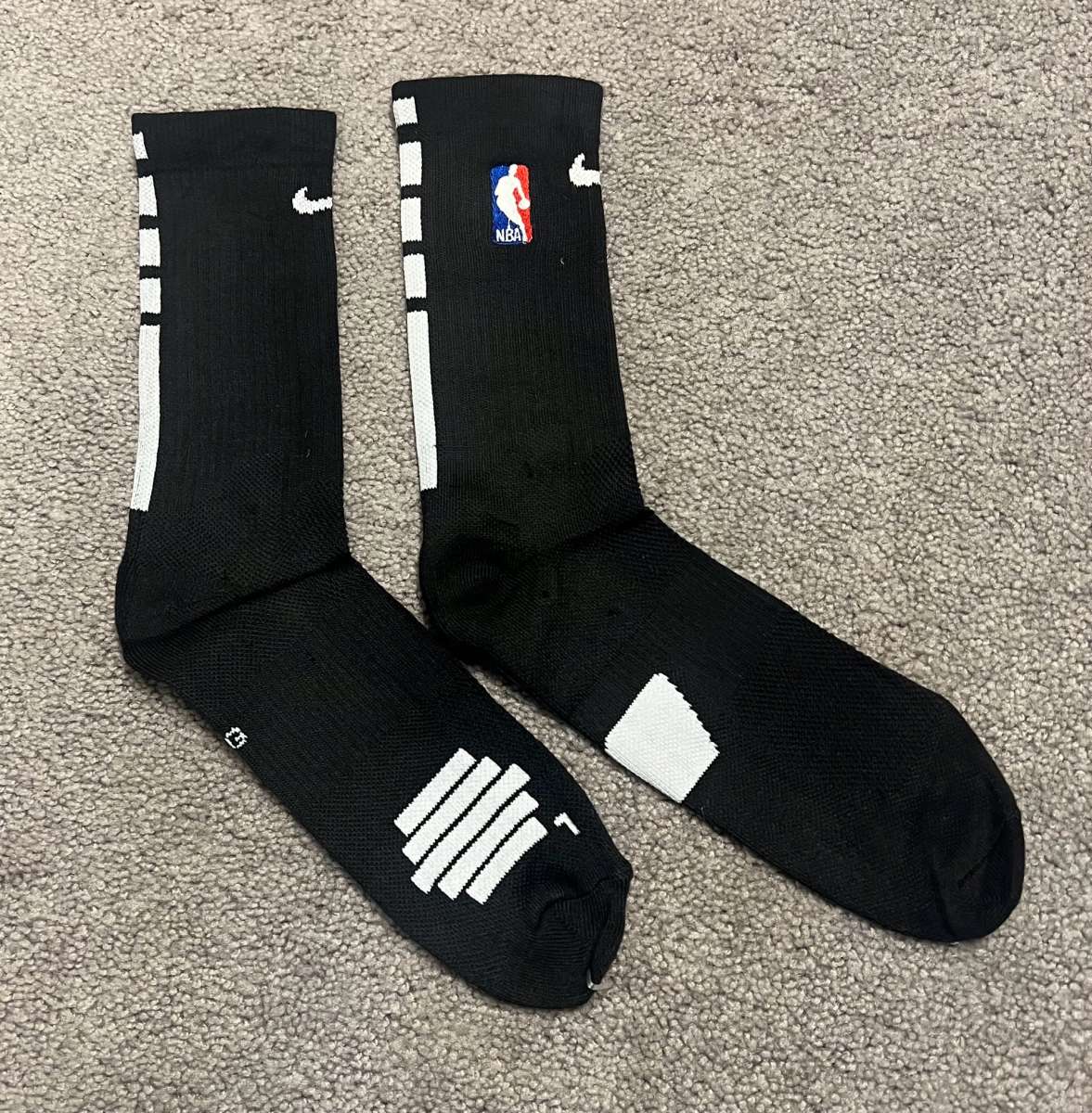 3 Nike Elite DriFit NBA Crew Socks Mens Large