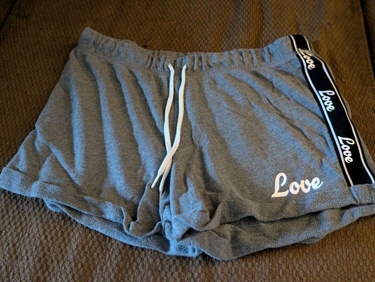Gray Love shorts