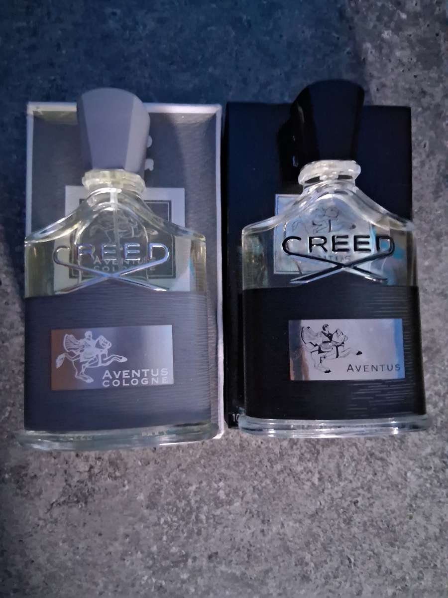 Creed Aventus Black bottle and Creed Aventus Cologne Grey