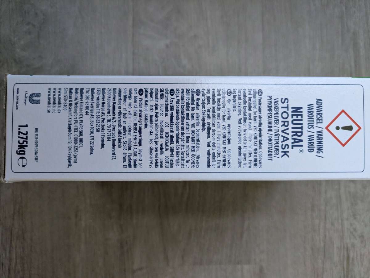 NEW UNOPENED Hypoallergenic Laundry Detergent from Denmark