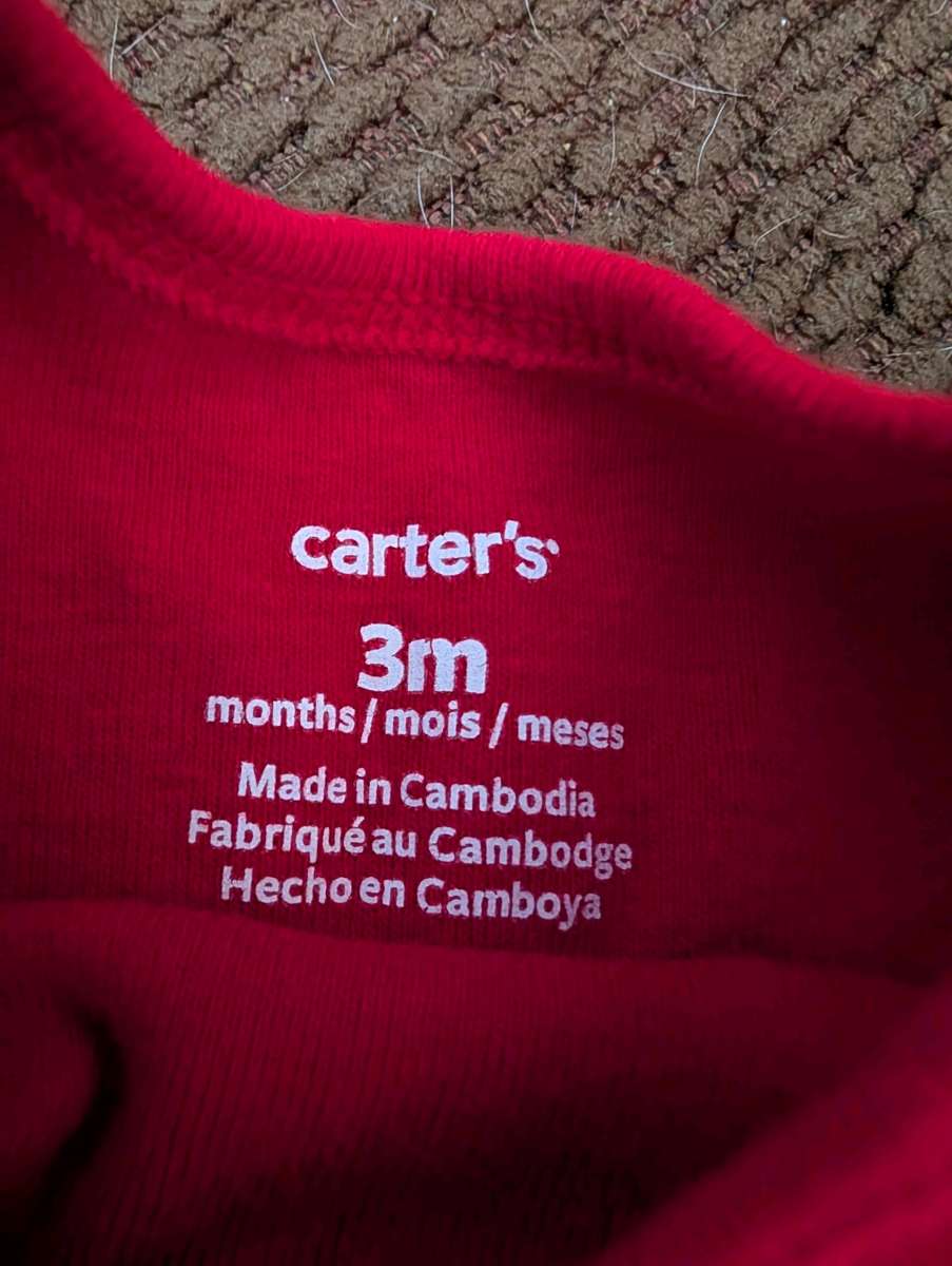 Baby Christmas reindeer long sleeve onesie