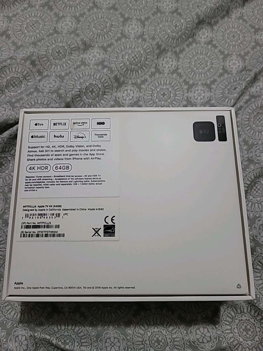 Apple TV 4k  64 gb