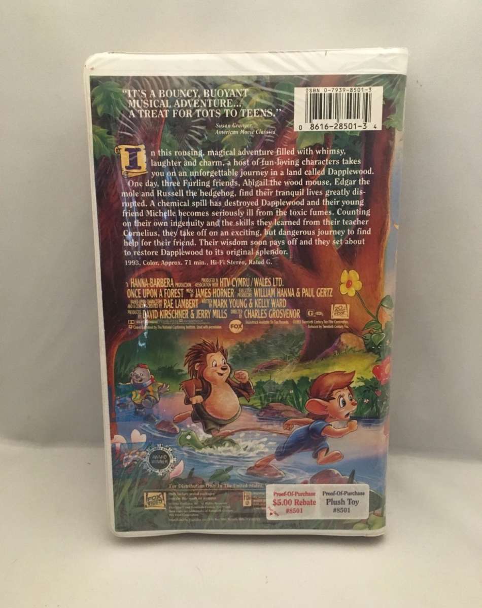 Once Upon a Forest VHS 1993  SEALED see description below fo