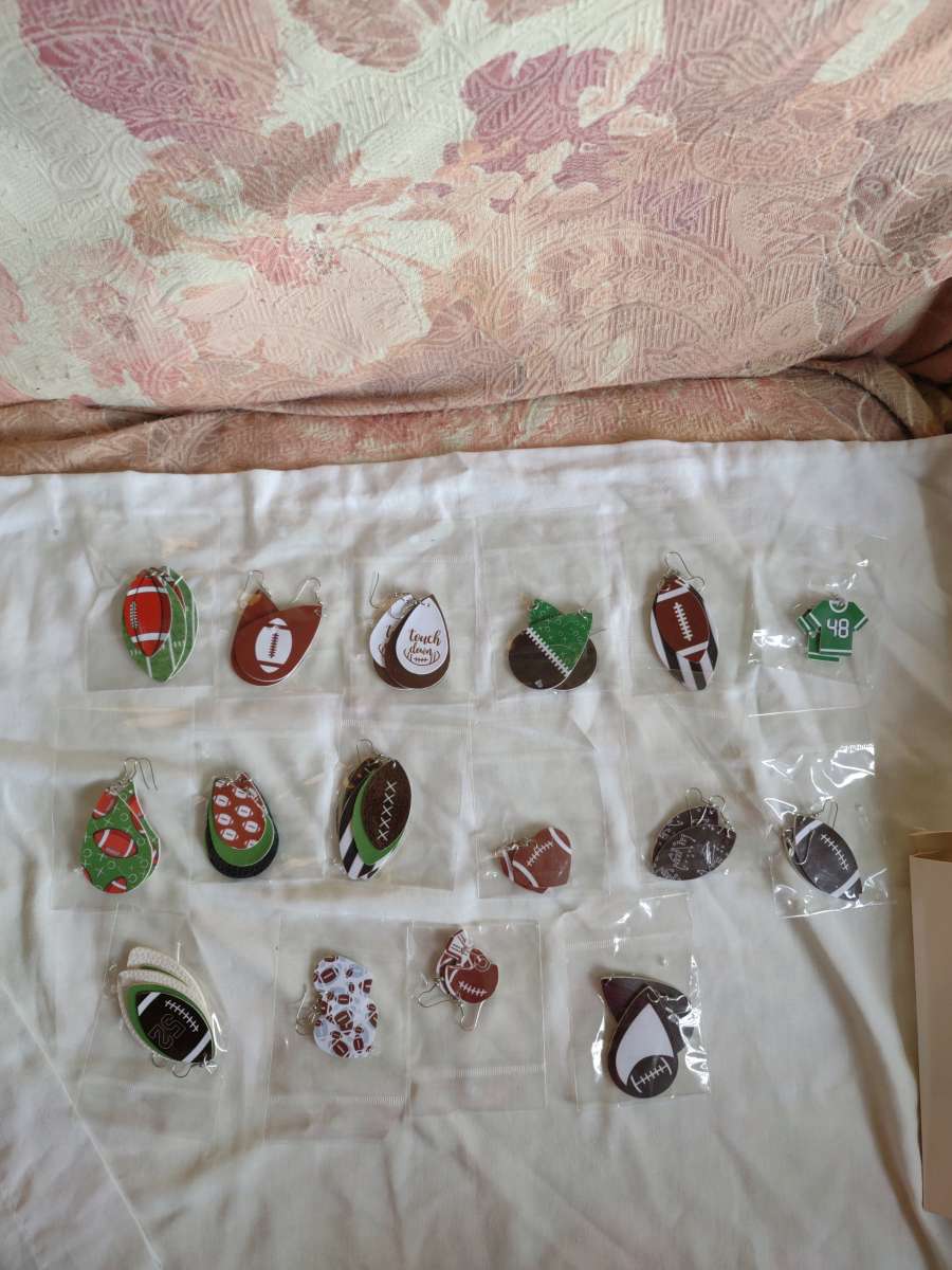 Football earrings