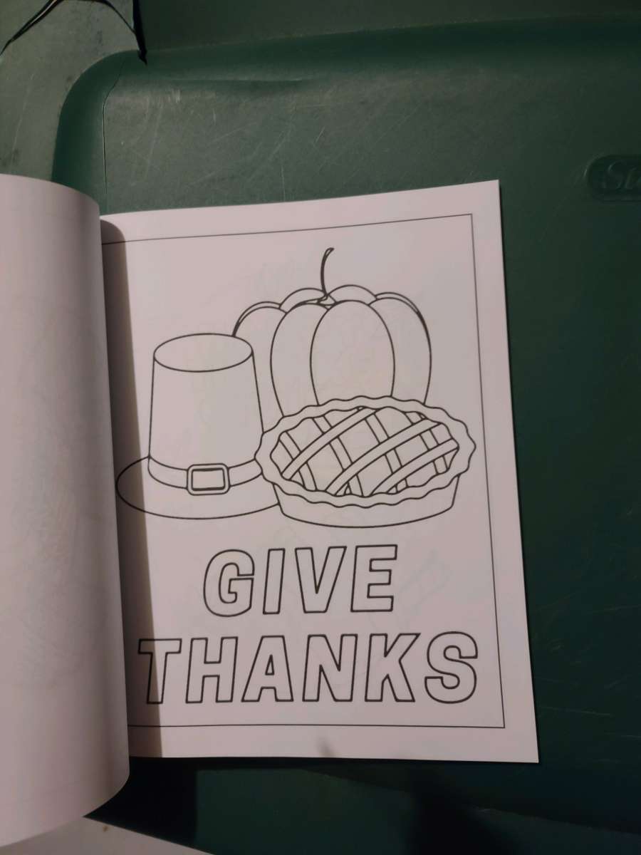 Thanksgiving coloring book