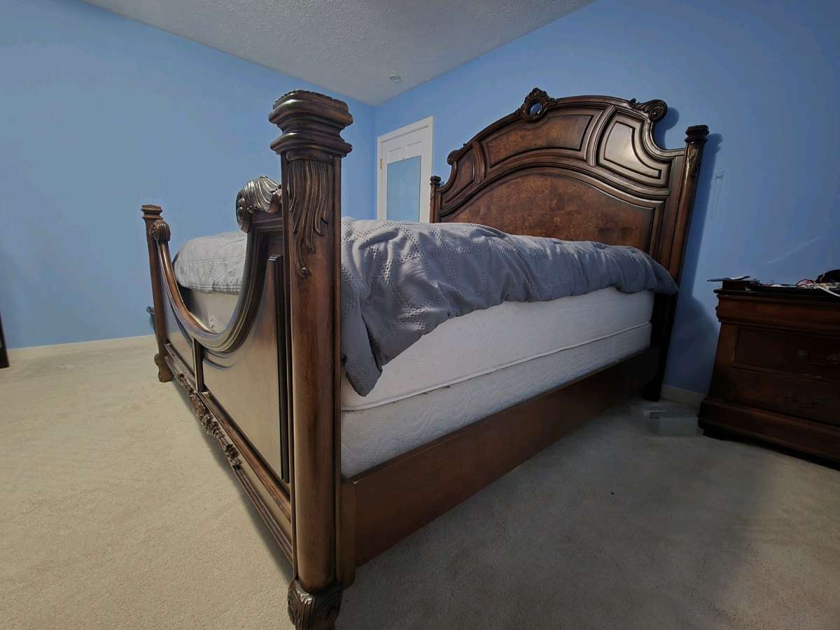 Fairmount Designs California King Bed Frame and nightstand