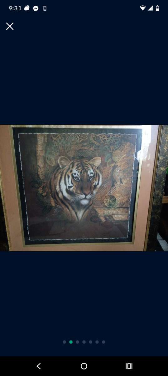 Tiger and leopard painting