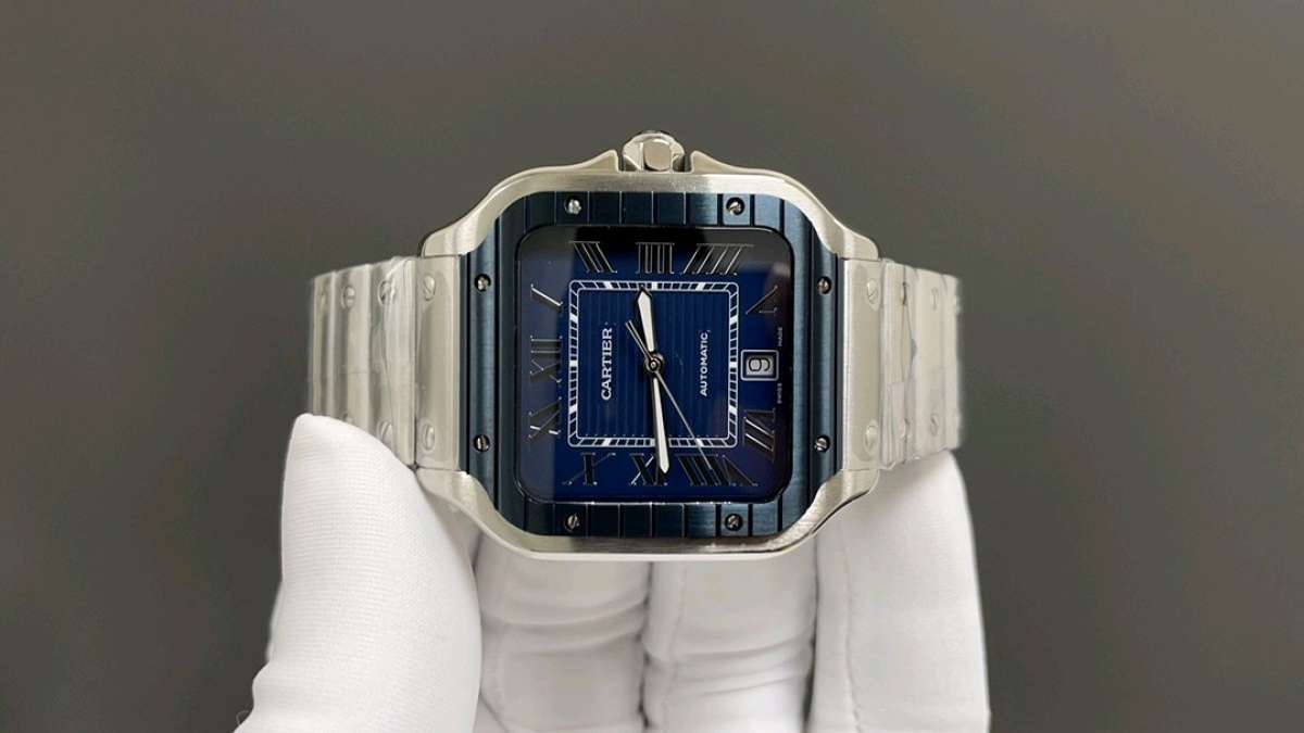 luxury automatic square dial blue