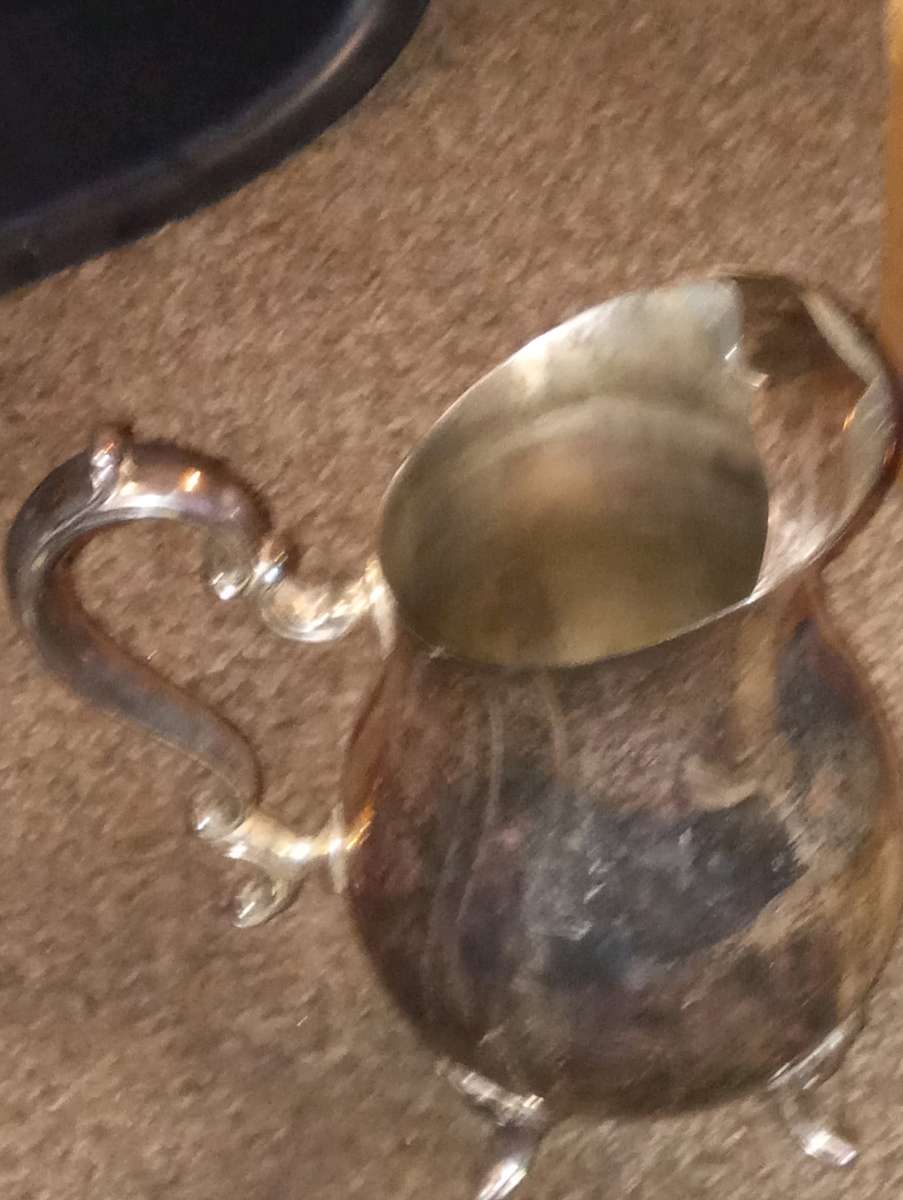 Silver plated cream pitcher