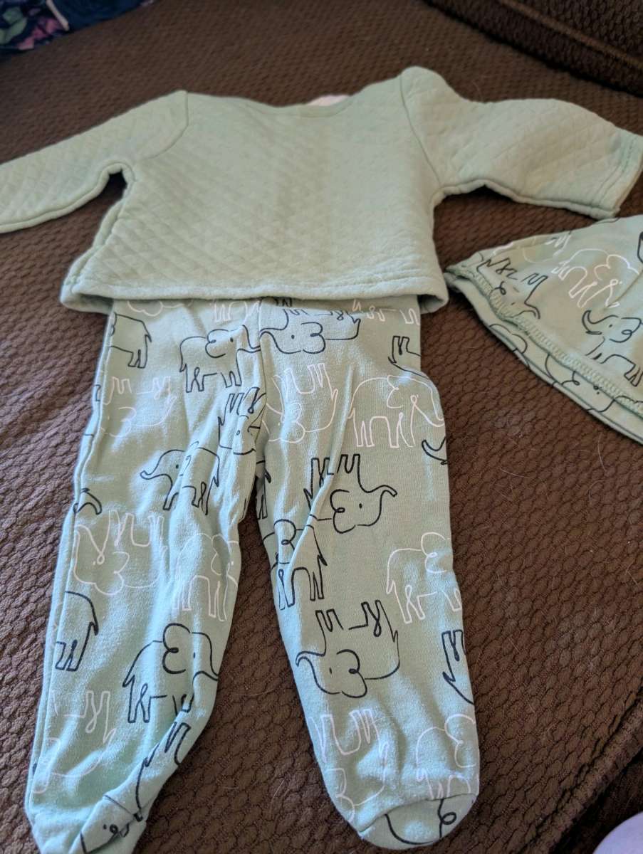 5 Piece infant elephant outfit
