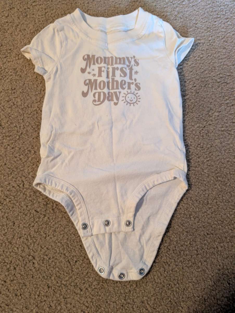 Mothers day onesie