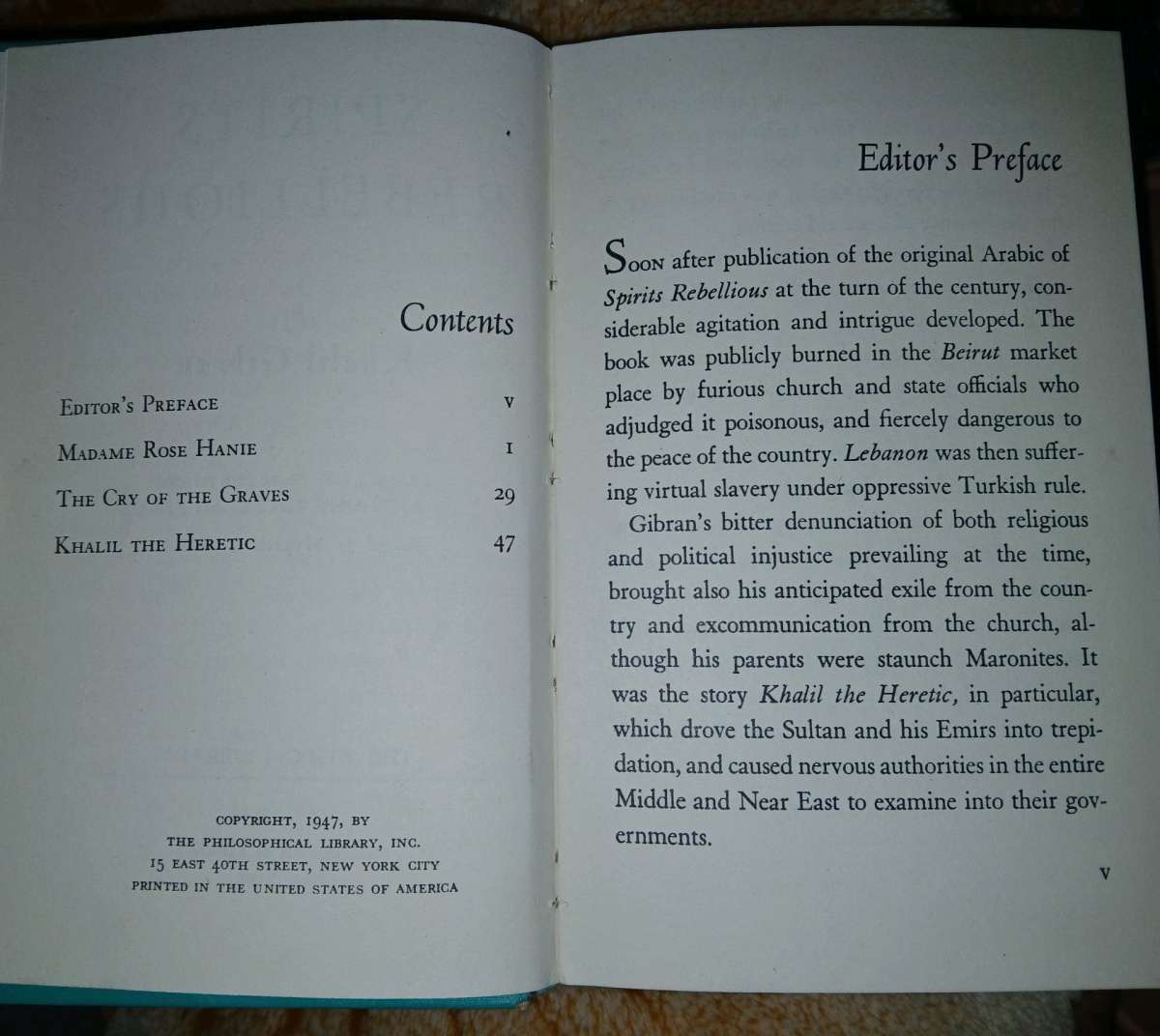 Spirits Rebellious by Khalil Gibran