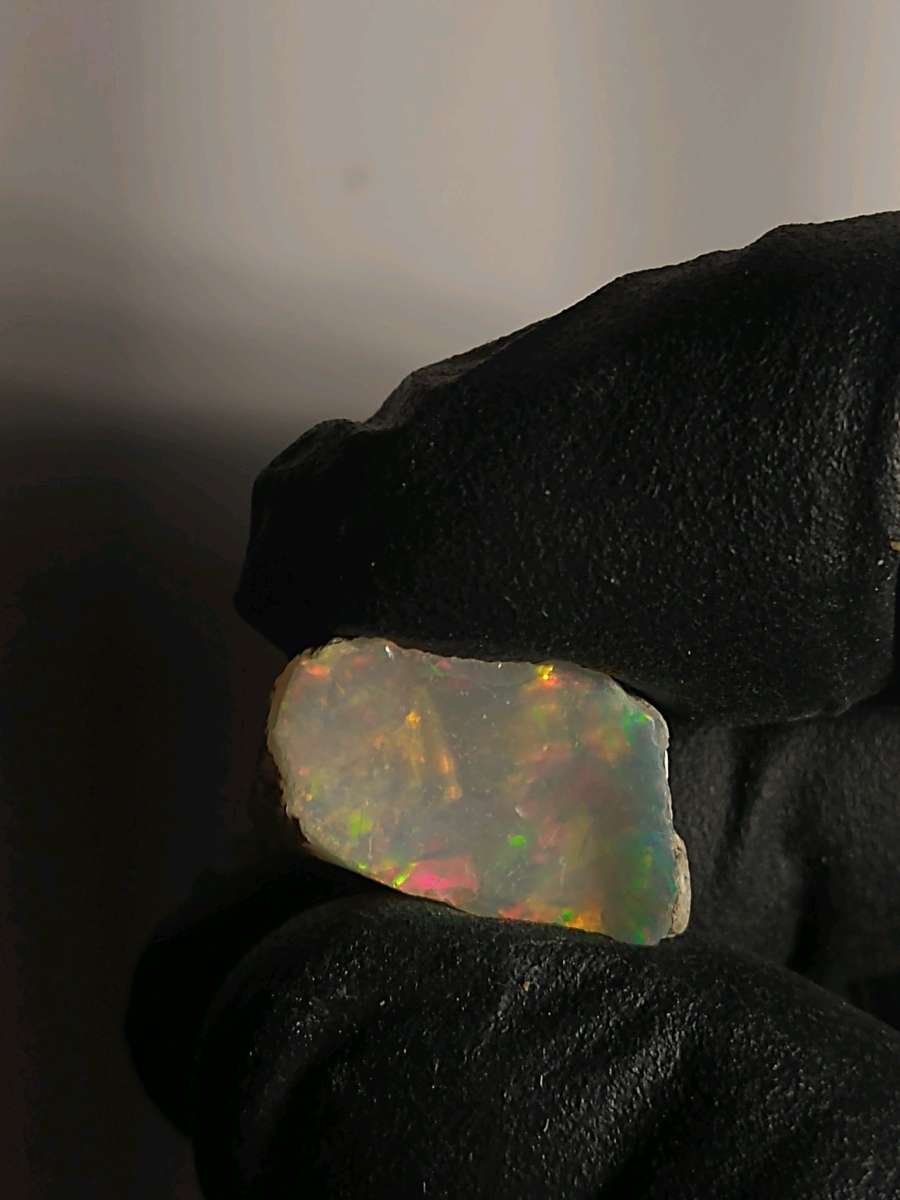 Untreated Dark Base Opal With Nice Pattern