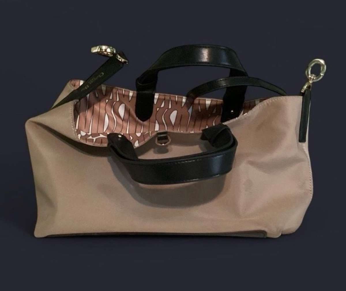 MISS DIOR Medium Canvas CD Toujours Style Totebag Used ONCE