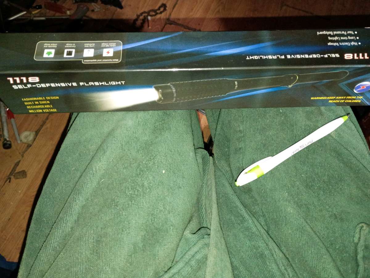stun baton flashlight combo