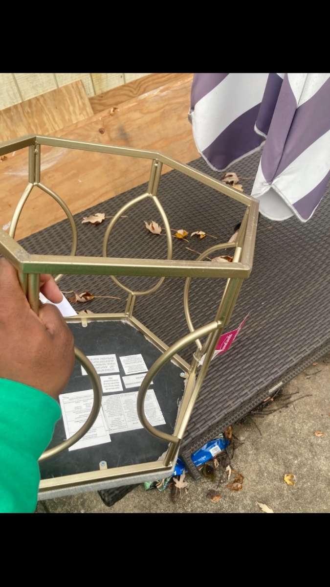 HomeGoods Hexagonal Stool