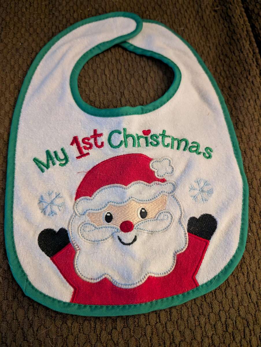 My 1st Christmas bib