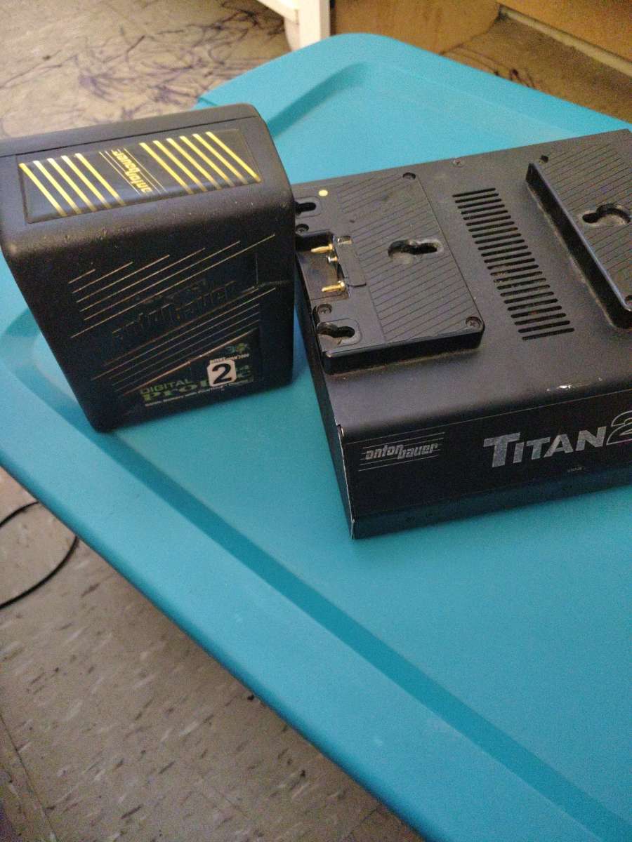 Anton Bauer Titan 2 Battery Charger with 2 battery packs