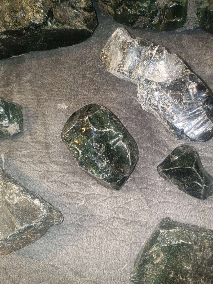 green glass slag