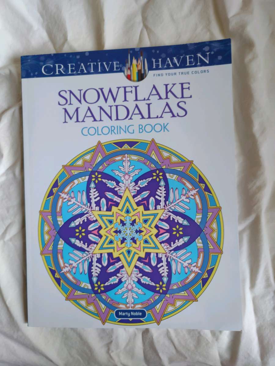 Snowflake Mandalas coloring book