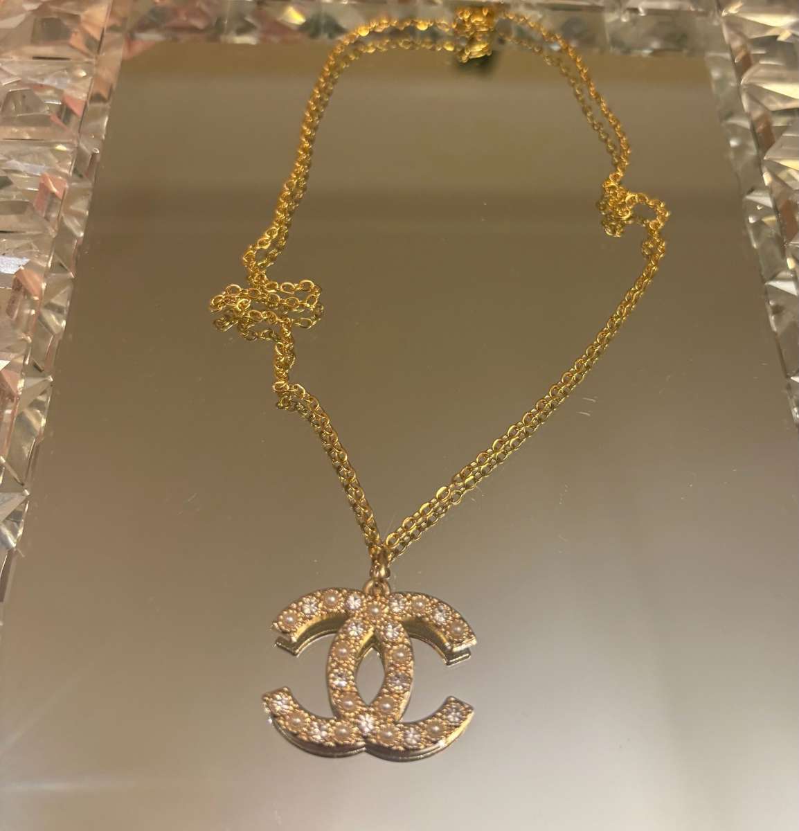 Upcycled CC charm with necklace