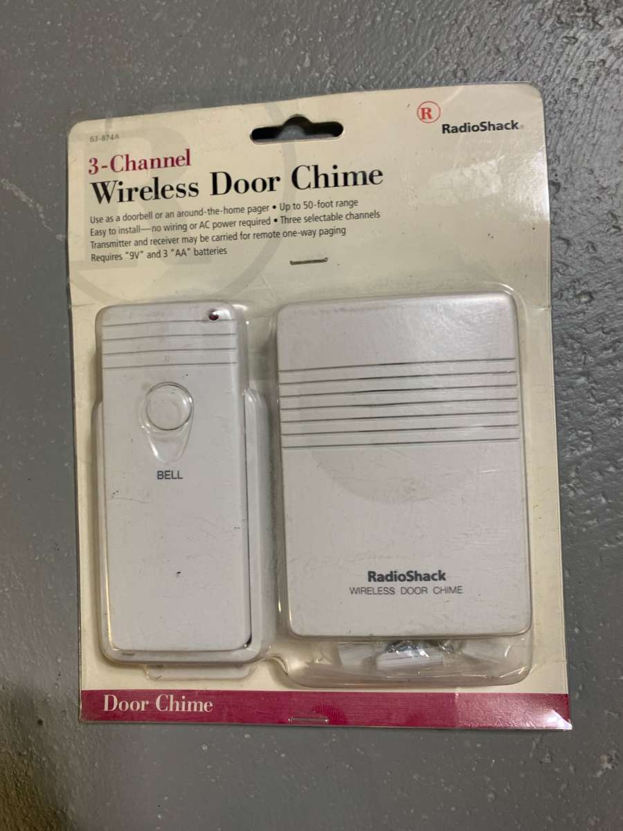 NEW SEALED Radio Shack 3 Channel Wireless Door Chime