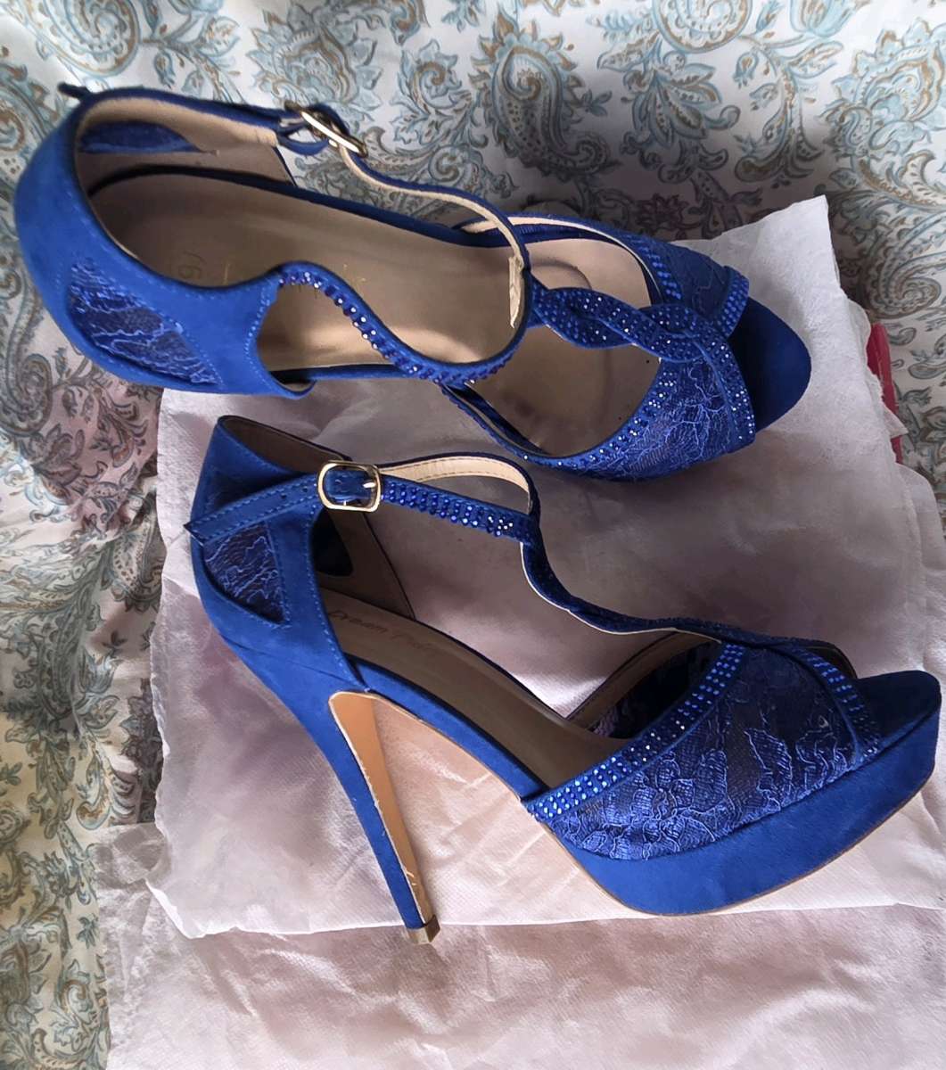 Navy Blue High Heels