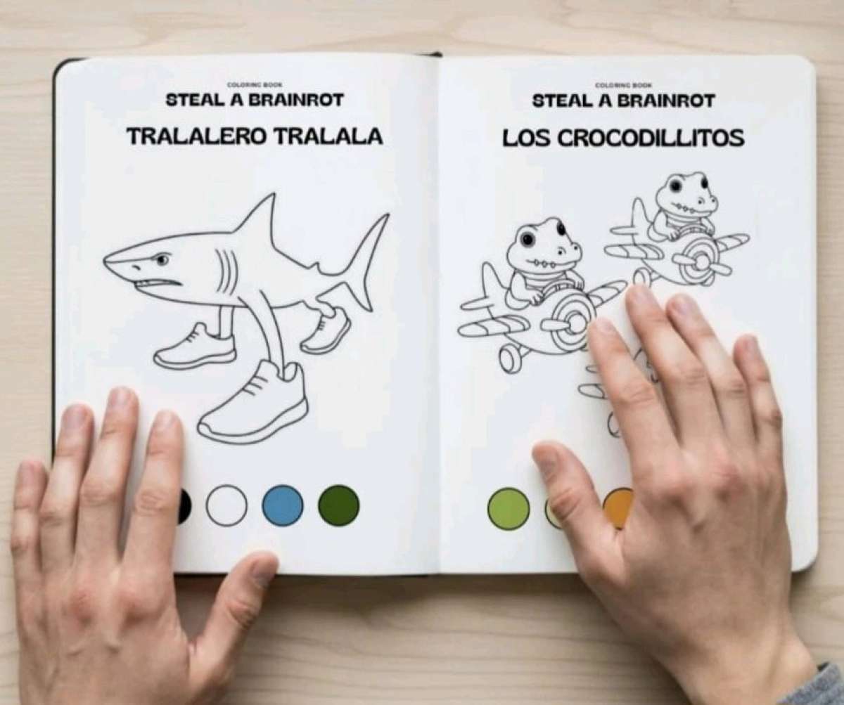 Coloring Book Steal a Brainrot