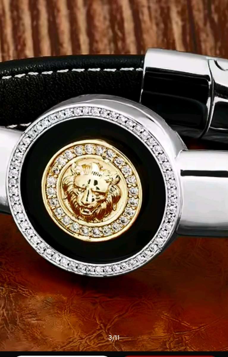 NEW 19CM FASHION LION PATTERN BRACELET MW  ZIRCONIA STONS ST