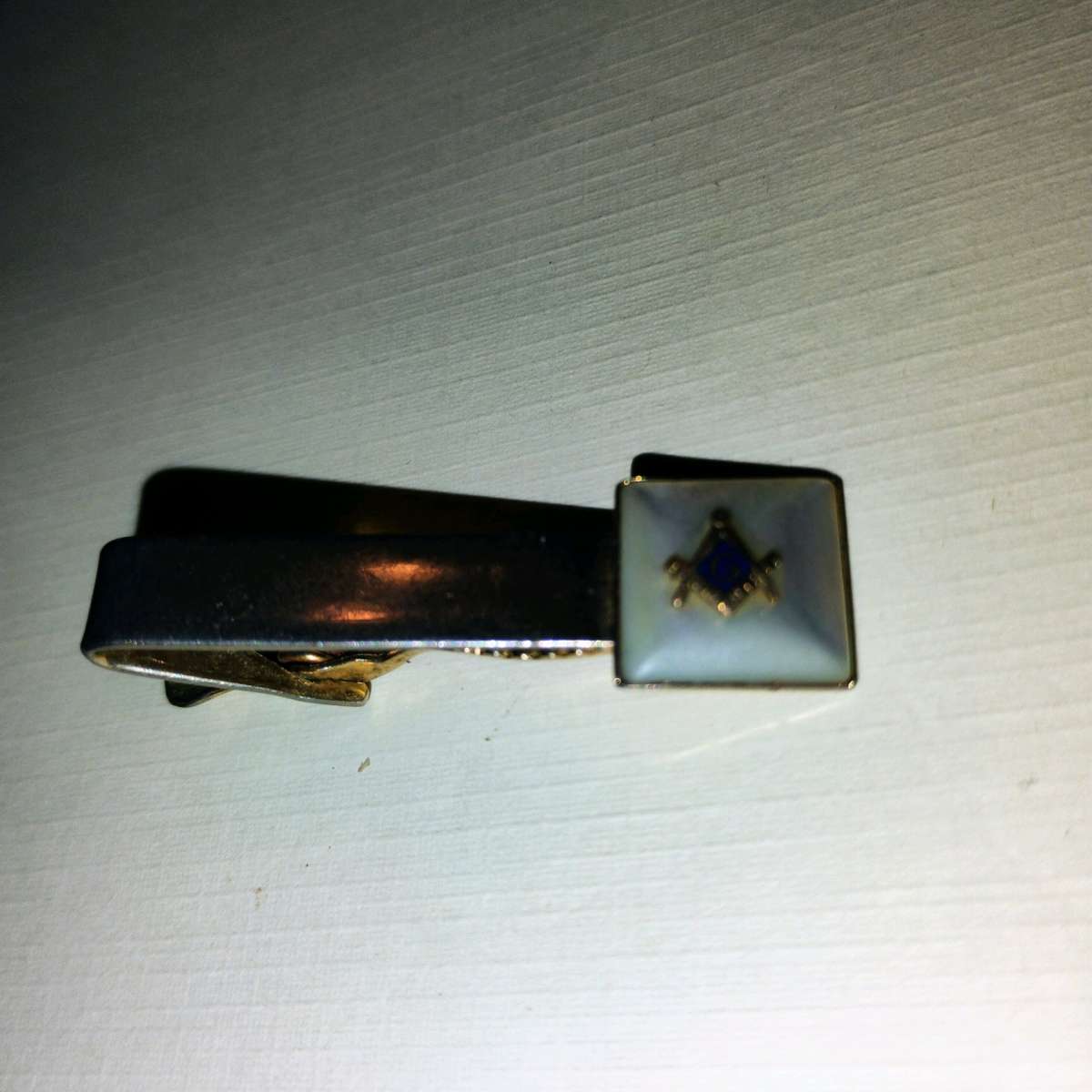vintage mosaic Mason tie holder