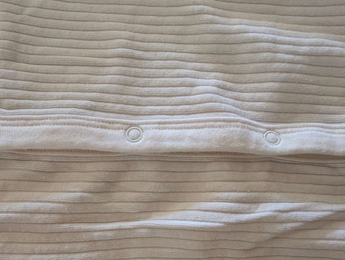 White sleepsuit without feet