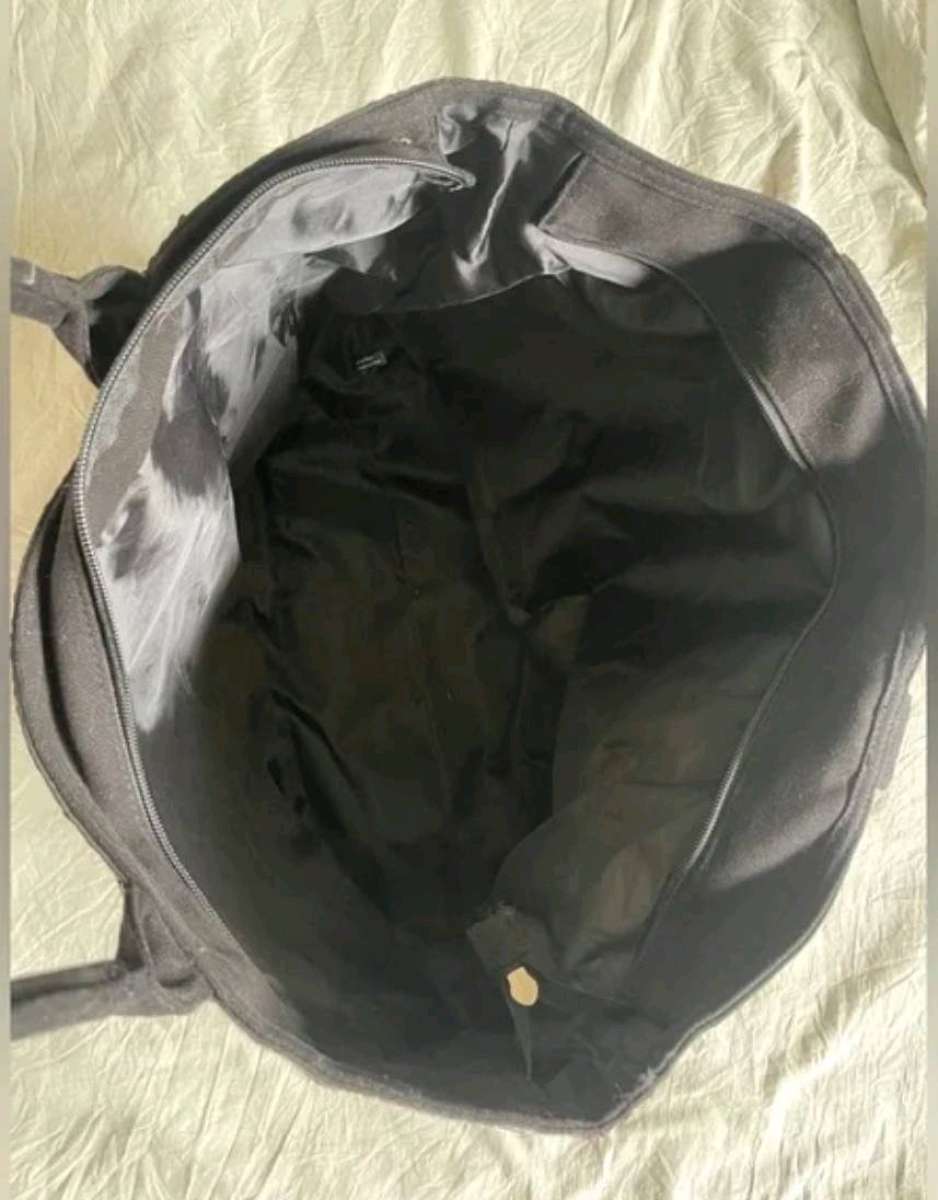 Victorias Secret Sequined Weekender Tote Bag Pink Silver Str