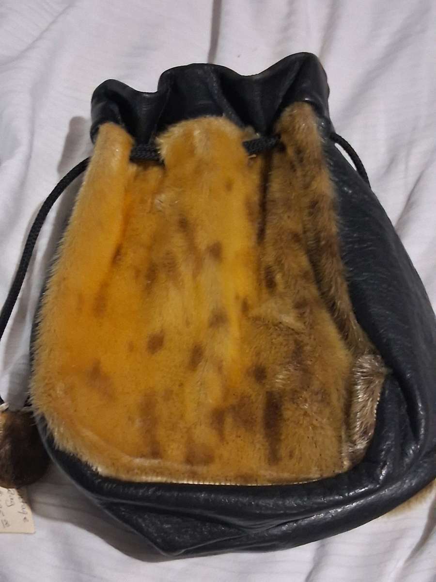 vintage seal skin bag