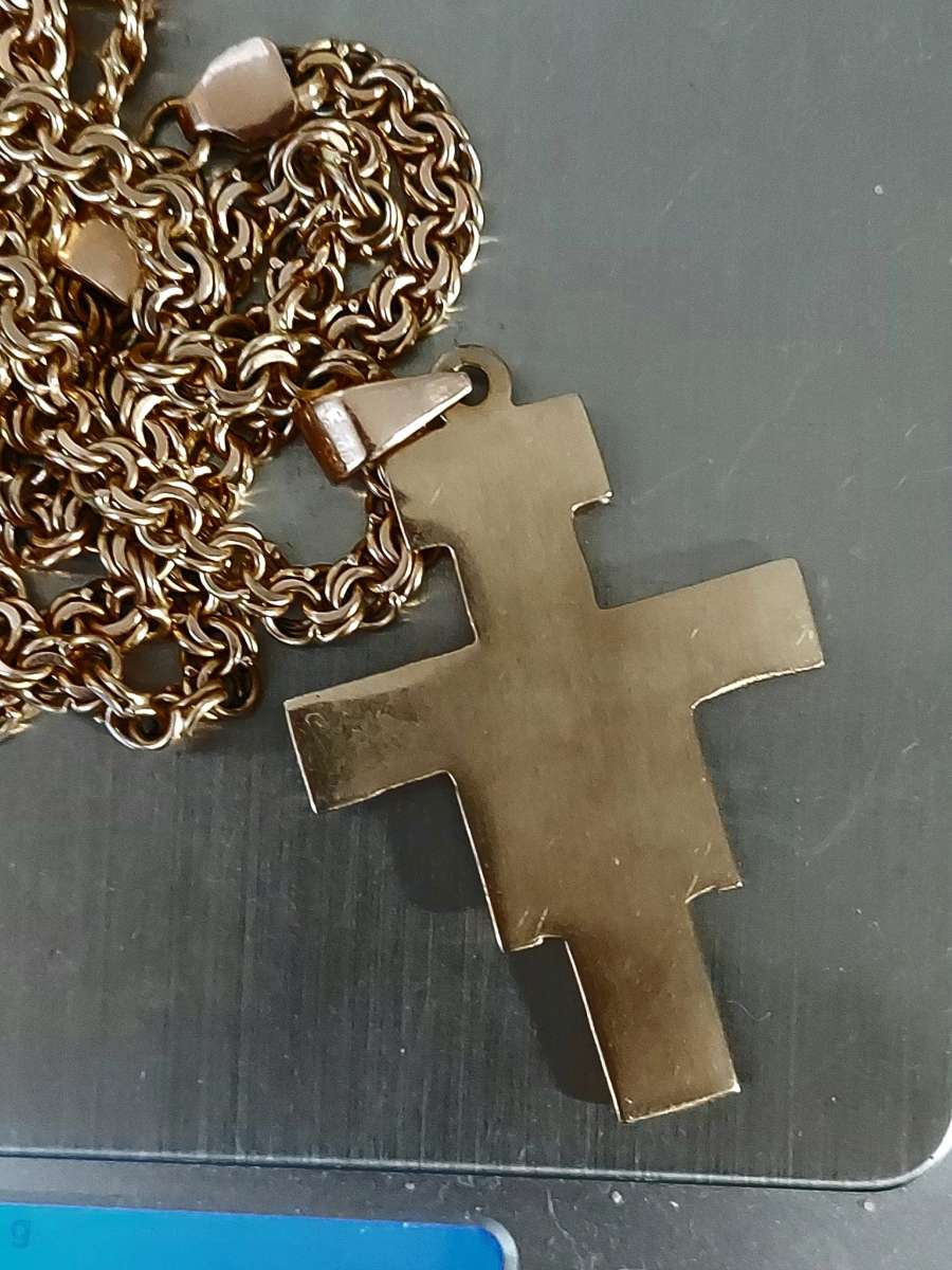 Byzantium rare unique handcrafted work 14K Yellow  Pure Gold