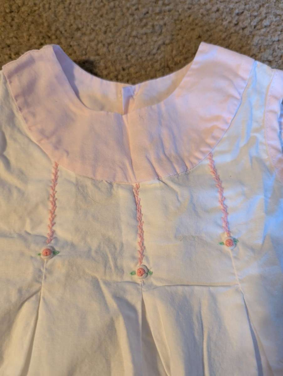 White and Pink Romper