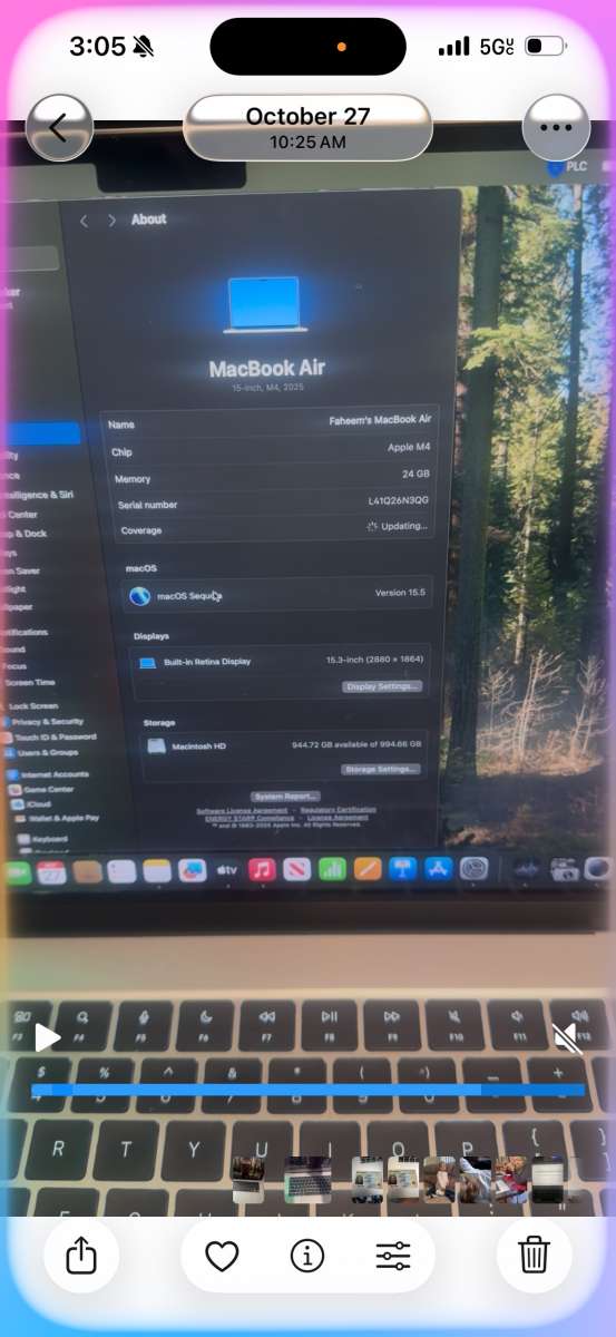 MacBook Air 2025 m4 chip 1tb